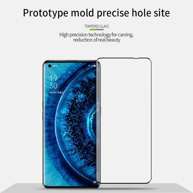 For OPPO Find X2 Pro PINWUYO 9H 3D Hot Bending Tempered Glass Film(Black) - OPPO Tempered Glass by PINWUYO | Online Shopping UK | buy2fix