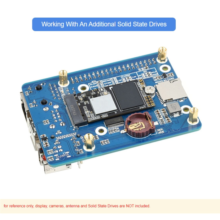 Waveshare CM4-IO-BASE-C For Raspberry Pi Compute Module 4 Mini Base Board, 23228 - Raspberry Pi Accessories by Waveshare | Online Shopping UK | buy2fix