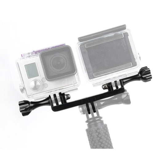 Double Bracket with Screw Mount Adapter for GoPro Hero11 Black / HERO10 Black /9 Black /8 Black /7 /6 /5 /5 Session /4 Session /4 /3+ /3 /2 /1, DJI Osmo Action and Other Action Cameras - DJI & GoPro Accessories by buy2fix | Online Shopping UK | buy2fix