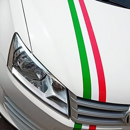 Flag Striped Car Hood Vinyl Sticker Body Decal(italy) - Decorative Sticker by buy2fix | Online Shopping UK | buy2fix