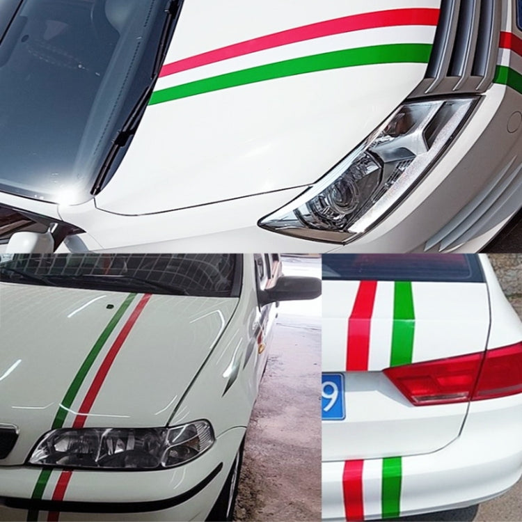 Flag Striped Car Hood Vinyl Sticker Body Decal(italy) - Decorative Sticker by buy2fix | Online Shopping UK | buy2fix