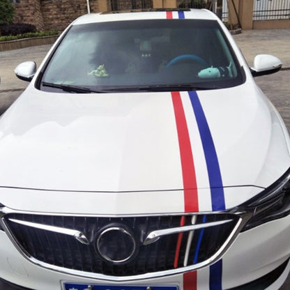 Flag Striped Car Hood Vinyl Sticker Body Decal(france) - Decorative Sticker by buy2fix | Online Shopping UK | buy2fix