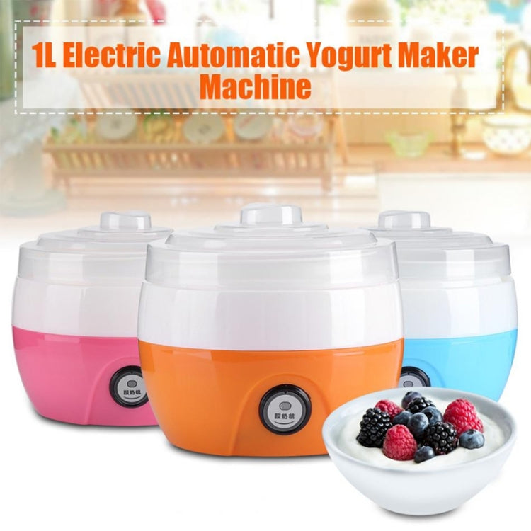Electric Automatic Yogurt Maker Machine Yoghurt DIY Tool Kithchen Plastic Container 220V Capacity: 1L(Orange) - Home & Garden by others | Online Shopping UK | buy2fix