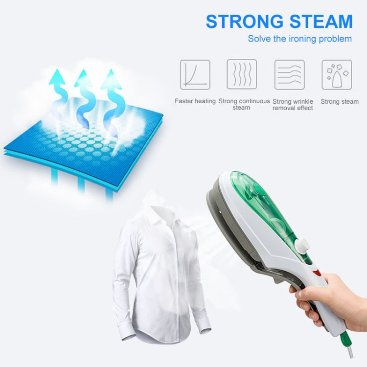 Handheld Garment Steamer Brush Portable Clothes Steam Iron, UK Plug 220V(Blue) - Home & Garden by buy2fix | Online Shopping UK | buy2fix