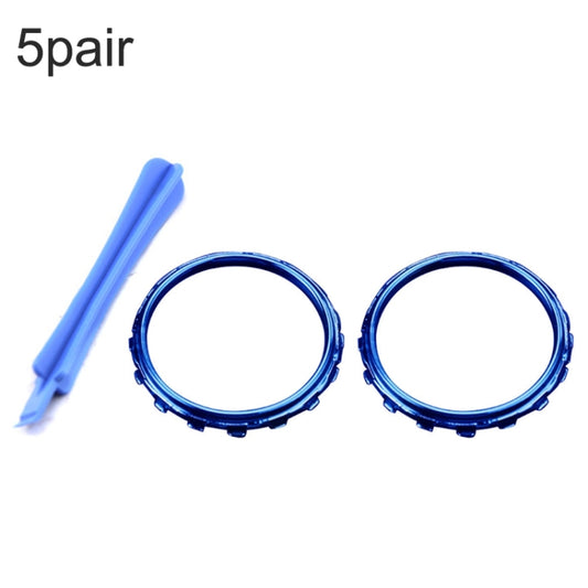 For Xbox One Elite 5pairs 3D Replacement Ring + Screwdriver Handle Accessories, Colour:Blue Plating - Repair & Spare Parts by buy2fix | Online Shopping UK | buy2fix