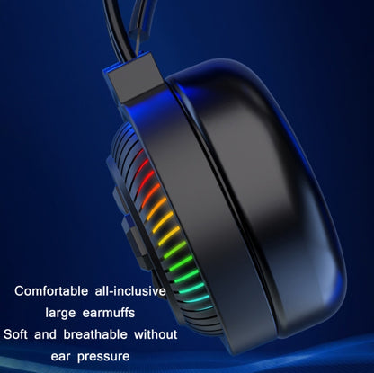 PANTSAN PSH-400 USB Computer Head-Mounted Luminous RGB Wired Headset, Specification:3.5mm Single Plug - Multimedia Headset by PANTSAN | Online Shopping UK | buy2fix