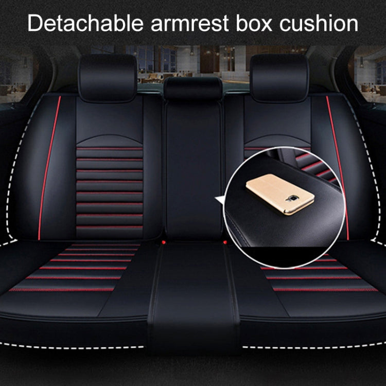 Universal PU Leather Car Seat Cover Beige Deluxe - Seat Accessories by buy2fix | Online Shopping UK | buy2fix