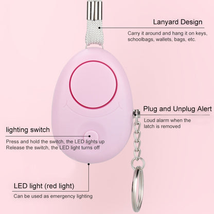 120dB Key Anti-lost Alarm Anti-wolf Alarm with LED Light(Pink) - Security by buy2fix | Online Shopping UK | buy2fix