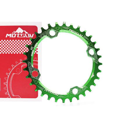 MOTSUV Narrow Wide Chainring MTB  Bicycle 104BCD Tooth Plate Parts(Green) - Bicycle Brake Parts by MOTSUV | Online Shopping UK | buy2fix