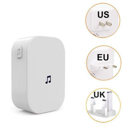 M2D Wireless WiFi Doorbell Jingle Machine Intelligent Doorbell Voice Intercom Bell, Plug Standard:EU Plug(White) - Security by buy2fix | Online Shopping UK | buy2fix