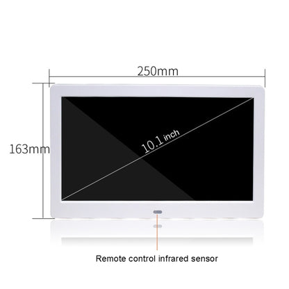 DPF-106 10.1 inch Digital Photo Frame LED Video Advertising Machine, Plug:AU Plug(White) - 11 inch Below by buy2fix | Online Shopping UK | buy2fix