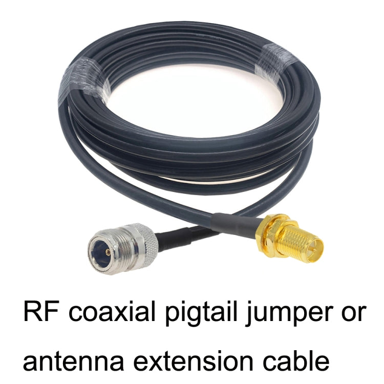 RP-SMA Female to N Female RG58 Coaxial Adapter Cable, Cable Length:3m - Connectors by buy2fix | Online Shopping UK | buy2fix