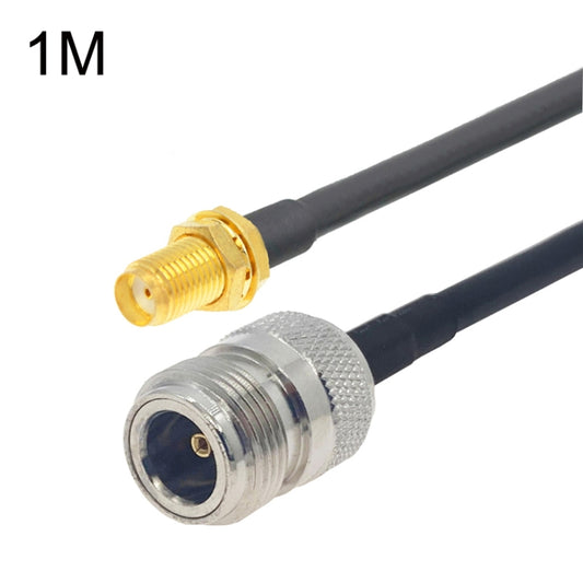 SMA Female to N Female RG58 Coaxial Adapter Cable, Cable Length:1m - Connectors by buy2fix | Online Shopping UK | buy2fix