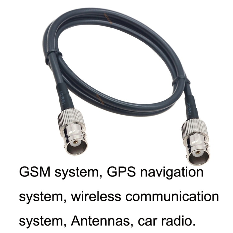 BNC Female To BNC Female RG58 Coaxial Adapter Cable, Cable Length:3m - Connectors by buy2fix | Online Shopping UK | buy2fix