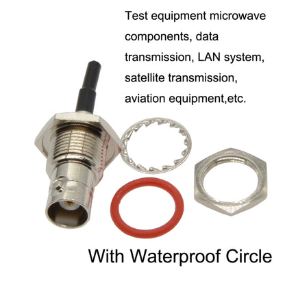 BNC Female With Waterproof Circle To BNC Male RG58 Coaxial Adapter Cable, Cable Length:0.5m - Connectors by buy2fix | Online Shopping UK | buy2fix