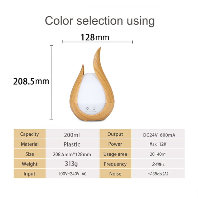 200ml Ultrasound Air Humidifier Aroma Essential Oil Diffuser 7 Colors LED Night Light Cool Mist Maker, Plug Type: UK  Plug(Marble Base) - Home & Garden by buy2fix | Online Shopping UK | buy2fix