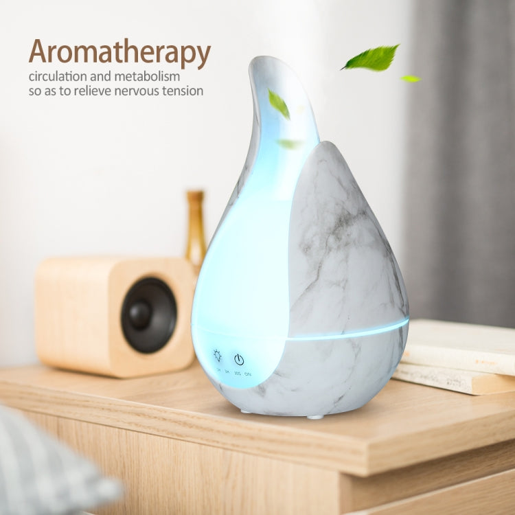 200ml Ultrasound Air Humidifier Aroma Essential Oil Diffuser 7 Colors LED Night Light Cool Mist Maker, Plug Type: UK  Plug(Marble Base) - Home & Garden by buy2fix | Online Shopping UK | buy2fix