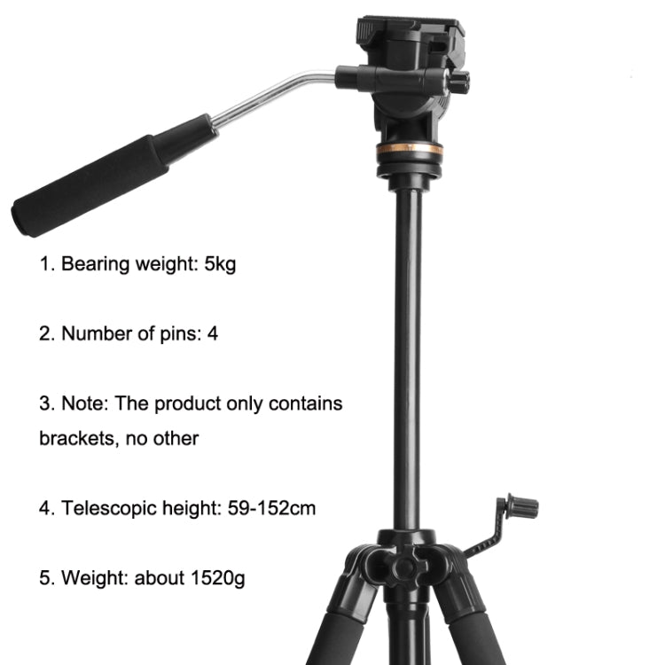 QingZhuangShiDai Q111S Aluminum Alloy Mobile Phone Camera Photography Tripod(Black) - Tripods by QingZhuangShiDai | Online Shopping UK | buy2fix