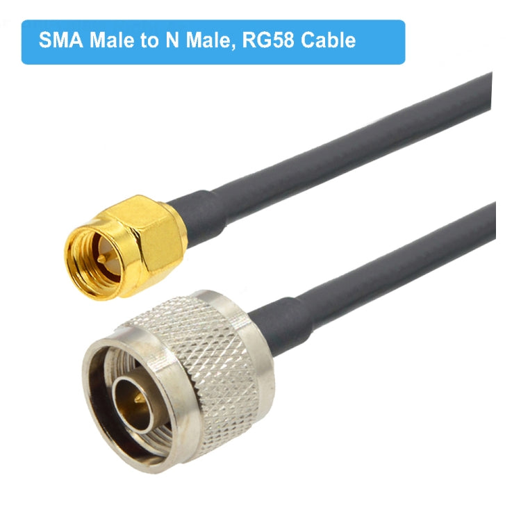 SMA Male to N Male RG58 Coaxial Adapter Cable, Cable Length:5m - Connectors by buy2fix | Online Shopping UK | buy2fix