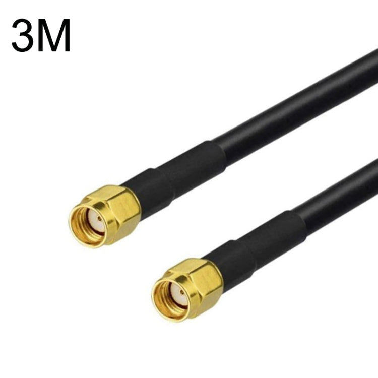 RP-SMA Male To RP-SMA Male RG58 Coaxial Adapter Cable, Cable Length:3m - Connectors by buy2fix | Online Shopping UK | buy2fix