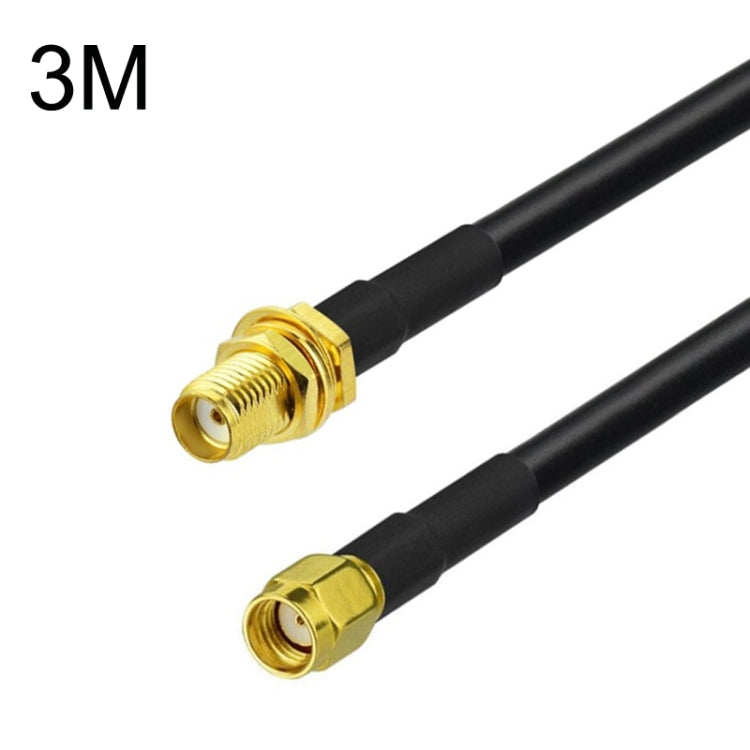 SMA Female To RP-SMA Male RG58 Coaxial Adapter Cable, Cable Length:3m - Connectors by buy2fix | Online Shopping UK | buy2fix