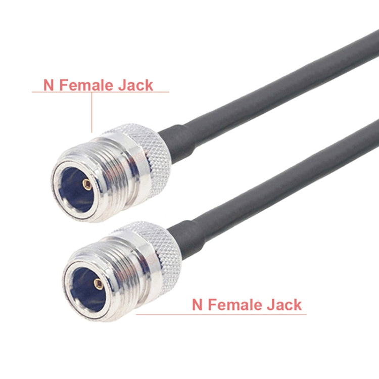 N Female To N Female RG58 Coaxial Adapter Cable, Cable Length:1m - Connectors by buy2fix | Online Shopping UK | buy2fix