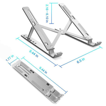 Aluminum Alloy Couch Notebook Mount Sofa Foldable Laptop Stand(Black) - Computer & Networking by buy2fix | Online Shopping UK | buy2fix