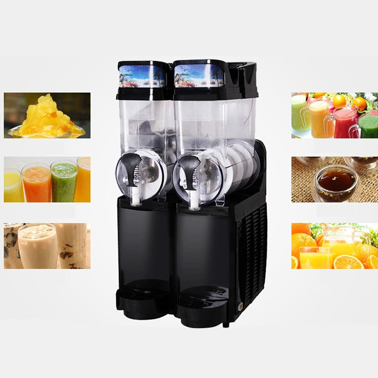 Single Cylinder Snow Melting Machine Large Capacity Smoothie Machine Milk Tea Shop Desktop Slush Fruit Juice Machine, Plug Standard:US Plug(Black) - Home & Garden by buy2fix | Online Shopping UK | buy2fix