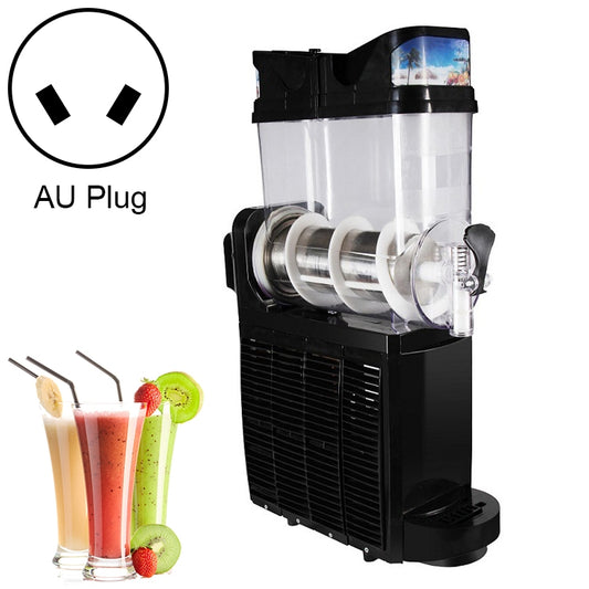 Single Cylinder Snow Melting Machine Large Capacity Smoothie Machine Milk Tea Shop Desktop Slush Fruit Juice Machine, Plug Standard:AU Plug(Black) - Home & Garden by buy2fix | Online Shopping UK | buy2fix