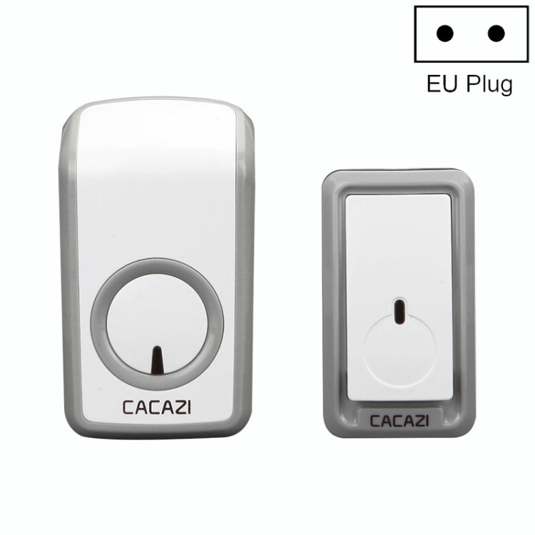 CACAZI W-899 Smart Home Wireless Doorbell Remote Control Doorbell, Style:EU Plug - Wireless Doorbell by CACAZI | Online Shopping UK | buy2fix