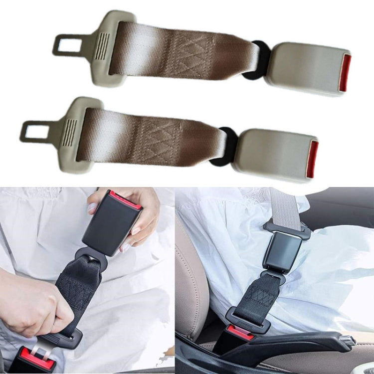 2 PCS Child And Pregnant Woman Car Seat Belt Extender, Length:29cm(Beige) - In Car by buy2fix | Online Shopping UK | buy2fix