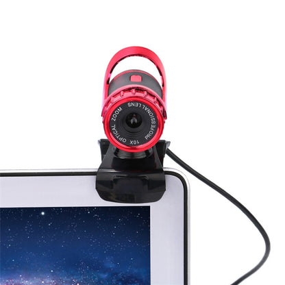 HXSJ A859 480P Computer Network Course Camera Video USB Camera Built-in Sound-absorbing Microphone(Red) - HD Camera by HXSJ | Online Shopping UK | buy2fix