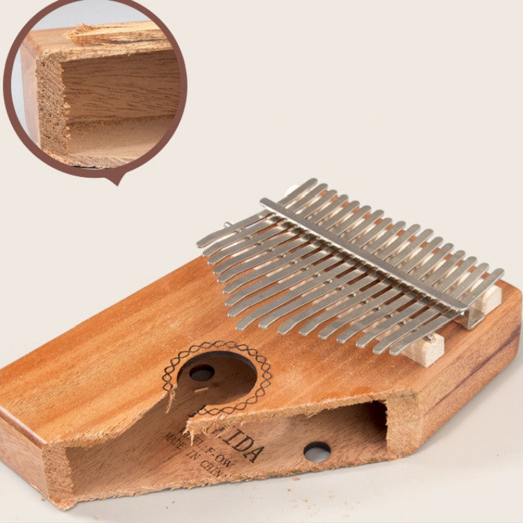 17-tone Kalimba Portable Thumb Piano, Style:Mahogany-Blue (Classic Deer) - Toys & Hobbies by buy2fix | Online Shopping UK | buy2fix