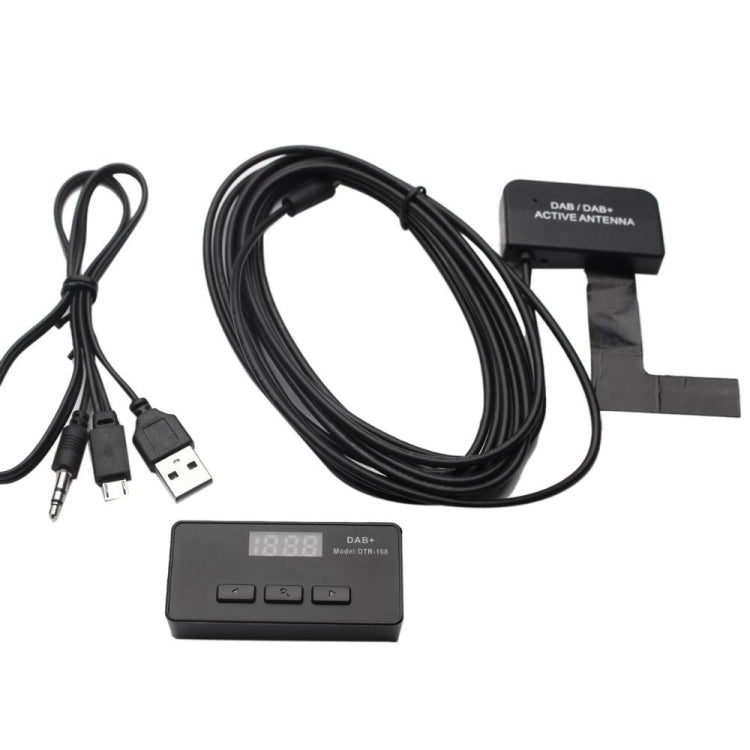 DAB+Digital Broadcasting Receiver Box Car DAB+Receiver Box with FM Forwarding - Bluetooth Car Kits by buy2fix | Online Shopping UK | buy2fix