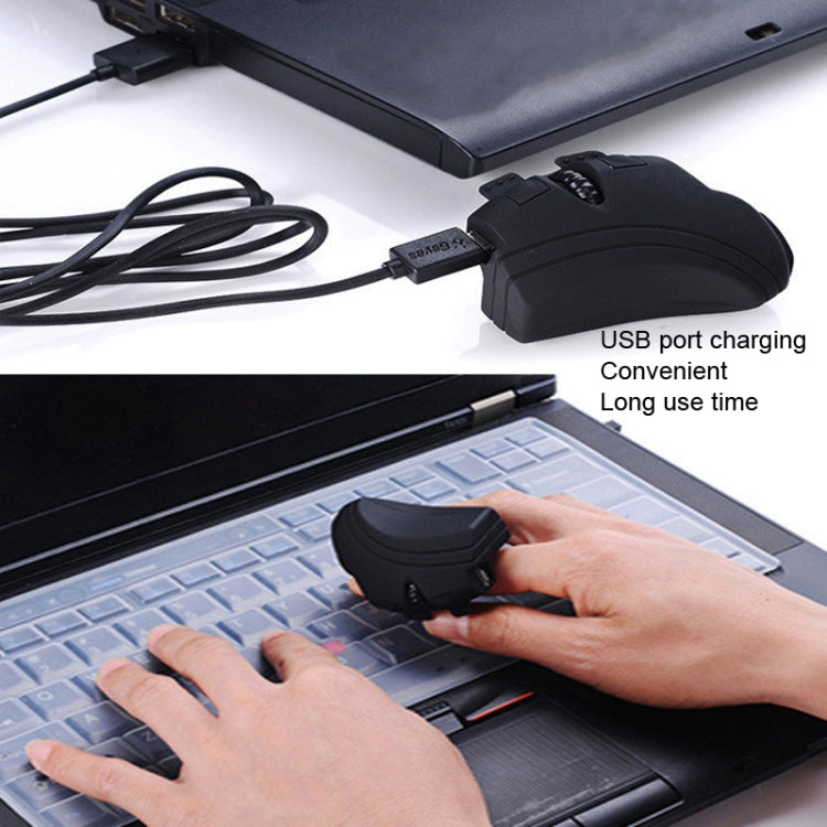 GM306 2.4GHz Wireless Finger Lazy Mice with USB Receiver(Black) - Wireless Mice by buy2fix | Online Shopping UK | buy2fix