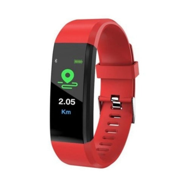 ID115 0.96 inch OLED Screen Smart Watch Wristband Pedometer Sport Fitness Tracker Bracelet(Red) - Smart Wear by buy2fix | Online Shopping UK | buy2fix