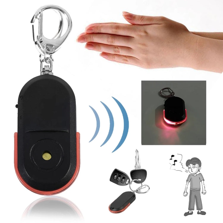 5 PCS Portable Anti-Lost Alarm Key Finder Wireless Whistle Sound LED Light Locator Finder(Red) - Security by buy2fix | Online Shopping UK | buy2fix