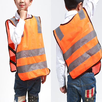 Safety Kids Reflective Stripes Clothing Children Reflective Vest(Red) - Reflective Safety Clothing by buy2fix | Online Shopping UK | buy2fix