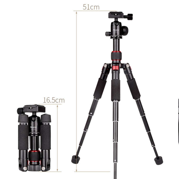 Xiletu FM5S-MINI 5-Section Folding Legs Mini Desktop Tripod Mount(Red) - Camera Accessories by Xiletu | Online Shopping UK | buy2fix