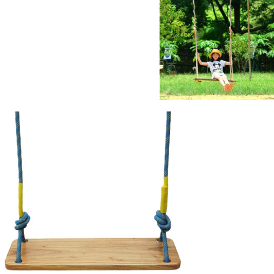Outdoor Swing Indoor Balcony Children Adult Solid Wood Swing, Style:Climbing Rope(60x16 cm) - Toy Sports by buy2fix | Online Shopping UK | buy2fix
