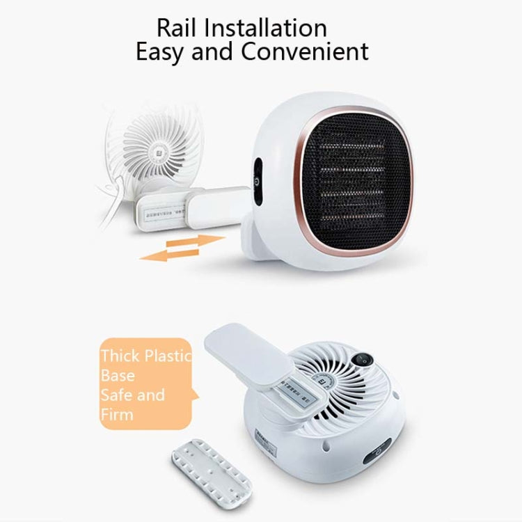 Touch Home Desktop Small Sun Wall-Mounted Heating Fan Mini Electric Heater, CN Plug(White) - Consumer Electronics by buy2fix | Online Shopping UK | buy2fix