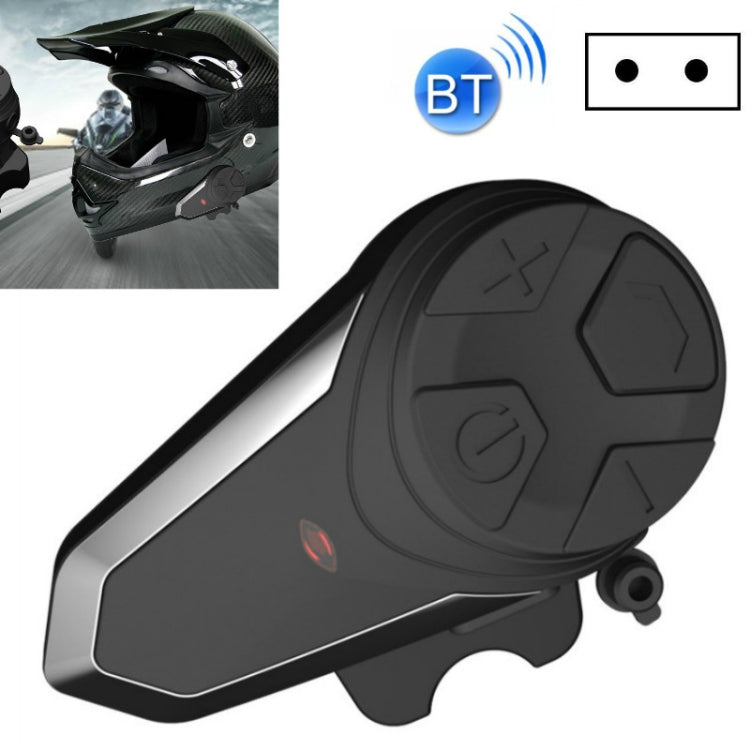 BT-S3 Motorcycle Helmet Bluetooth Headset Motorcycle Intercom Bluetooth Headset, Specification:With EU Plug Charger(Black) - Consumer Electronics by buy2fix | Online Shopping UK | buy2fix