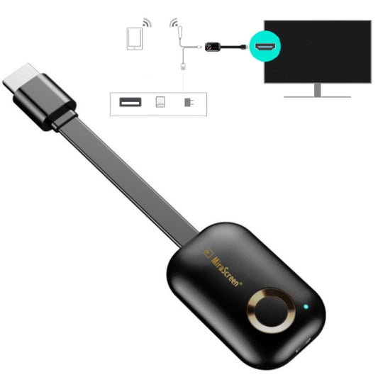 Mirascreen G9 Wireless HDMI Multi-Screen Interaction HD 4K On-Screen Device, Style:2.4G (Single Core 1080P) - Consumer Electronics by Mirascreen | Online Shopping UK | buy2fix