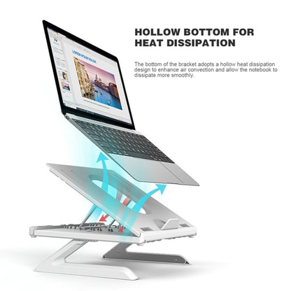 Multifunctional Folding Notebook Stand Monitor Increase Rack, Colour: Tripod (White) - Computer & Networking by buy2fix | Online Shopping UK | buy2fix