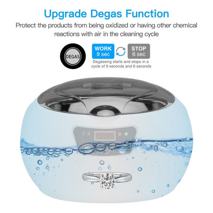 35W 600ml Mini Ultrasonic Cleaner Glasses Jewelry Household Ultrasonic Cleaner, Plug Type:220V UK Plug - Home & Garden by buy2fix | Online Shopping UK | buy2fix