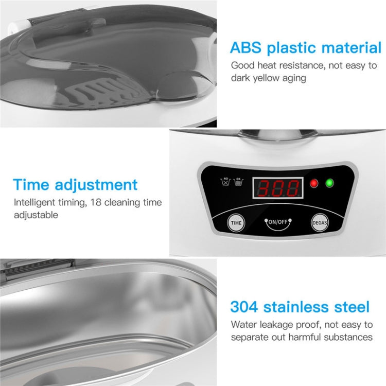 35W 600ml Mini Ultrasonic Cleaner Glasses Jewelry Household Ultrasonic Cleaner, Plug Type:220V UK Plug - Home & Garden by buy2fix | Online Shopping UK | buy2fix