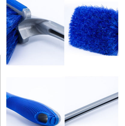 3 PCS Wheel Hub Long-Handled Brush Special Tool For Powerful Decontamination & Cleaning Of Tires, Colour: Blue Long Pole - Car washing supplies by buy2fix | Online Shopping UK | buy2fix