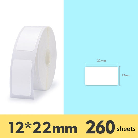 2 PCS Supermarket Goods Sticker Price Tag Paper Self-Adhesive Thermal Label Paper for NIIMBOT D11, Size: White 12x22mm 260 Sheets - Consumer Electronics by buy2fix | Online Shopping UK | buy2fix