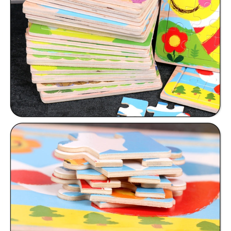 5 PCS KBX-017 Children Wooden Picture Puzzle Baby Early Education Toys(Tortoise) - Puzzle Toys by buy2fix | Online Shopping UK | buy2fix