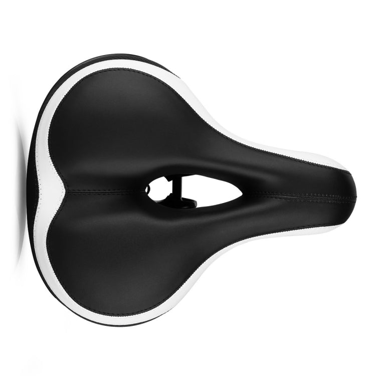 Reflective Seat Bicycle Seat Bicycle Saddle Seat(Black White) - Outdoor & Sports by buy2fix | Online Shopping UK | buy2fix